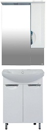 Misty Мебель для ванной Престиж 60 R белый – фотография-1
