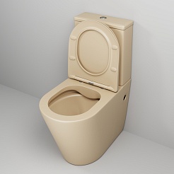 Grossman Унитаз компакт Color GR-4480BEMS бежевый матовый – фотография-6