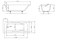 Owl 1975 Ванна чугунная Bjorn 1700x750 – фотография-3