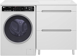 Misty Тумба под раковину Байкал 70 под стиральную машину белая – фотография-2