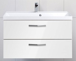 BelBagno Тумба с раковиной AURORA 900 Bianco Lucido, ручки хром – фотография-1