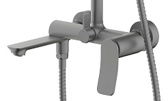 Azario Душевая стойка Escaro AZ-K2374GR серый графит – фотография-2