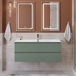 BelBagno Тумба с раковиной Kraft 120 подвесная Еловый матовый с раковиной BB-8099-120 – фотография-8