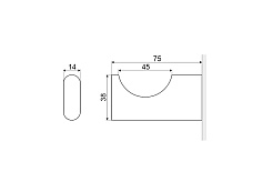 Excellent Крючок одинарный KOBO DOEX.1701CR хром – фотография-2