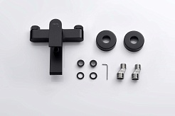 Aquatek Смеситель для ванны с душем Лира AQ1440MB матовый черный – фотография-3