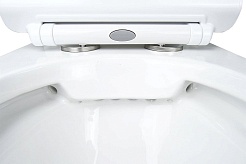 Azario Унитаз-компакт Fretta Round AZ-7121 безободковый с бачком с сиденьем микролифт белый – фотография-11