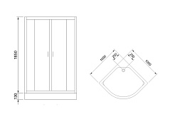 Royal Bath Душевой уголок 100/100 HK RB 100HK-T с поддоном – фотография-5