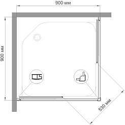 Royal Bath Душевой уголок HPD-C 90х90х185 – фотография-2