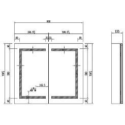 Aquatek Зеркало-шкаф 80 AQ7804-MLC с круговой подсветкой – фотография-6