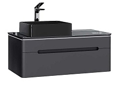 Jorno Тумба под раковину Shine 100 подвесная антрацит Shi.01.100/P/A