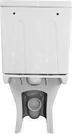Azario Унитаз-компакт Fretta AZ-1223 безободковый с бачком с сиденьем микролифт белый – фотография-9