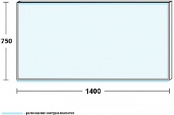 De Aqua Зеркало Алюминиум 14075 AL607140S – фотография-2