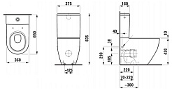 Laufen Унитаз-компакт Pro 8.2595.2.000.231.1 нижняя подводка – фотография-4