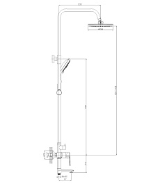 Rossinka Душевая стойка S35-46 – фотография-2