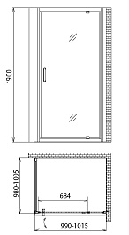Gemy Душевой уголок Sunny Bay S28160-A100 – фотография-3