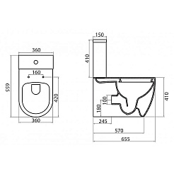 BelBagno Унитаз-компакт напольный Marino BB105CPR/BB105SC – фотография-11