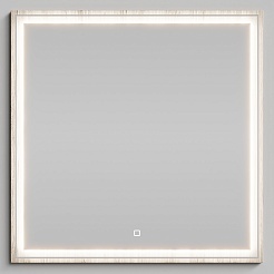 Водолей Зеркало Лайт 80 ореховый дубослив светлый – фотография-1