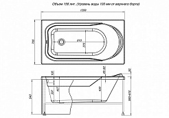 Aquanet Акриловая ванна West 130 см – фотография-9