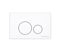 Ceramicanova Система инсталляции для унитазов Envision CN1001W с кнопкой смыва Round белый – фотография-2