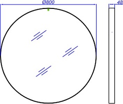 Aqwella Мебель для ванной Smart 80 бетон светлый – фотография-7