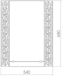 Mixline Зеркало Элит Нью Сахара 54 – фотография-2