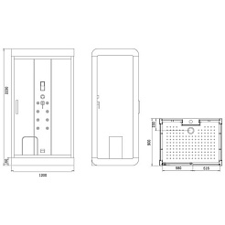 Eago Душевая кабина DZ1003 F12 белое стекло – фотография-3