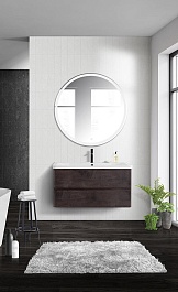 BelBagno Тумба с раковиной Albano 100 подвесная Rovere Nature Grigio – фотография-6