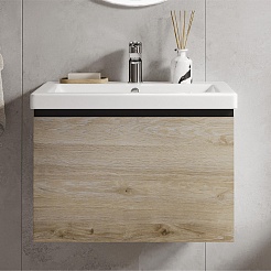 Vigo Мебель для ванной Cross 600-0-1 подвесная дуб давос натуральный – фотография-4