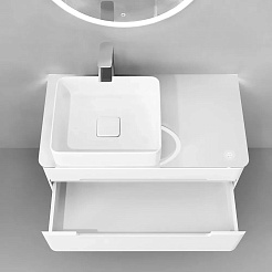 Jorno Тумба под раковину Shine 90 подвесная белая Shi.01.90/P/W – фотография-5