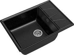 Granfest Мойка кухонная GF-V680L черный – фотография-1