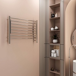 Terminus Полотенцесушитель электрический Горизонт П8 800x600 хром – фотография-4