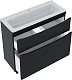 Vivon Тумба под раковину Ostin 90 напольная черная матовая – картинка-12