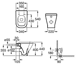 Roca Унитаз приставной Gap 347477000 – фотография-4