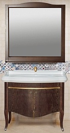 Misty Мебель для ванной Агата 100 орех – фотография-1