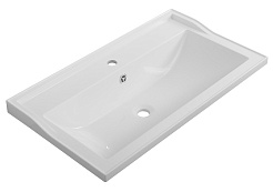 Cezares Мебельная раковина Giubileo 80/45 белая CZR-800/450-LV-MR-FS – фотография-1