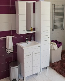 СанТа Мебель для ванной Омега 50 L напольная – фотография-1