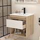 Teymi Тумба с раковиной Vitra 60 подвесная дуб/белый – картинка-19