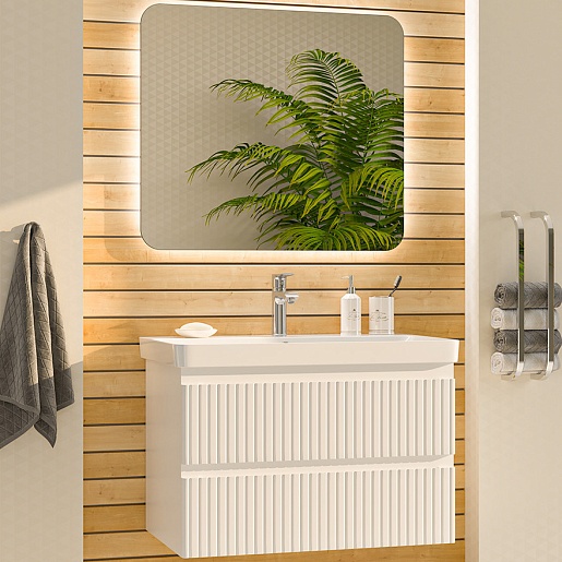 Brevita Мебель для ванной Victory 80 подвесная белая – фото-1