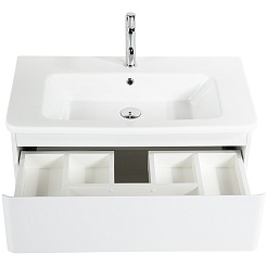 BelBagno Тумба под раковину Albano-Cer 105 подвесная Bianco Lucido – фотография-5