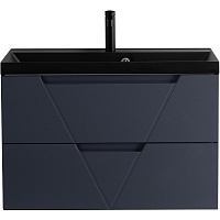 BelBagno Тумба с раковиной Vittoria 90 подвесная Grigio Opaco с раковиной BB900/450-LV-ART-AST-NERO