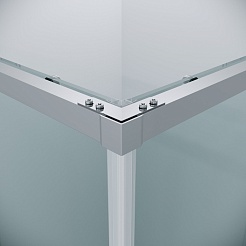 Grossman  Душевой уголок Galaxy 110x100x195 профиль хром стекло прозрачное – фотография-9