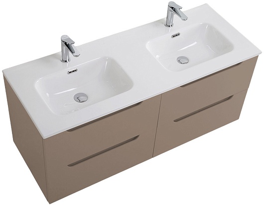 BelBagno Тумба под раковину Etna 120 4 ящика подвесная бежевая матовая – картинка-3