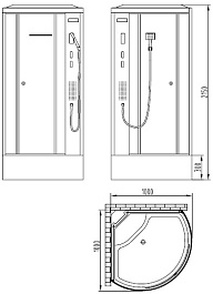 Orans Душевая кабина SR-86173 – фотография-11