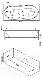 Bas Акриловая ванна Ямайка 180 – фотография-2