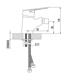Lemark Смеситель "Luna LM4108C" для биде – фотография-2