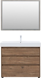 Aquanet Мебель для ванной Nova Lite 100 дуб рустикальный – фотография-1