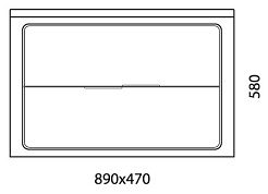  Тумба с раковиной Calma 90 – фотография-3