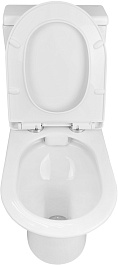 Azario Унитаз-компакт Fretta AZ-1223 безободковый с бачком с сиденьем микролифт белый – фотография-7