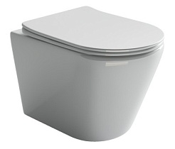 Ceramicanova Подвесной унитаз HighLight Rimless CN1804 белый – фотография-1