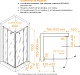 RGW Душевой уголок Passage PA-038B 80x80 профиль черный стекло прозрачное – картинка-6